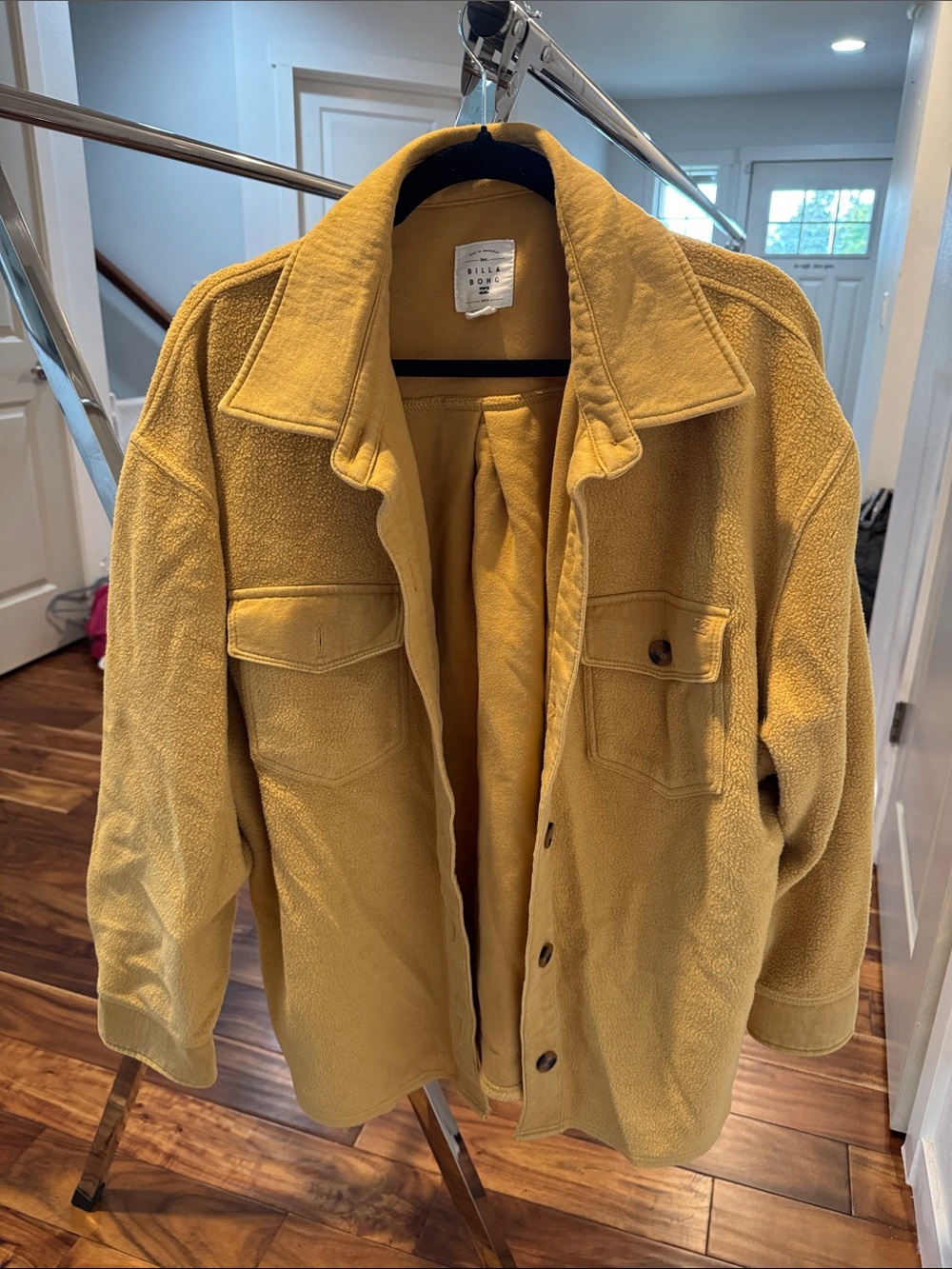 Billabong Mustard Yellow Sherpa Jacket